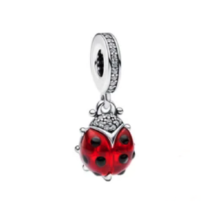 Charm Catarina Roja Zirconias Brillantes