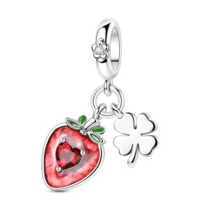 Charm Fresa y Trébol de la Suerte