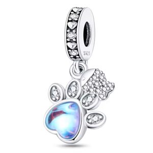 Charm Huellita de Mascota Azul