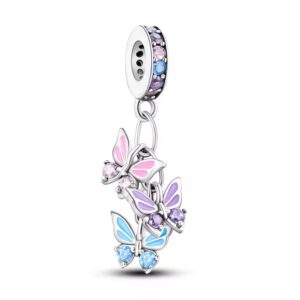 Charm Mariposas Pastel Colgantes