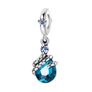 Charm Serpiente Cristal Azul