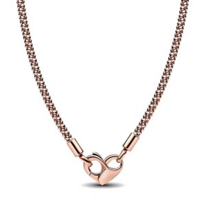 Collar Corazón Infinito Oro Rosa