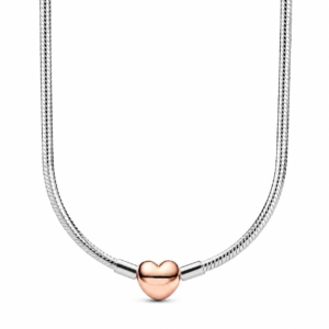 Collar Corazón Oro Rosado