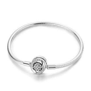 Pulsera Clásica con Cierre Pavé Circular