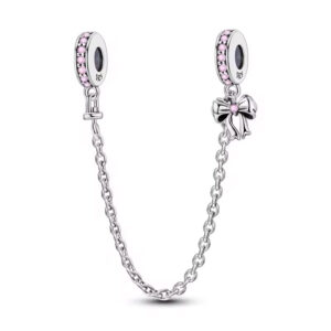 Broche de Seguridad Moño Rosa