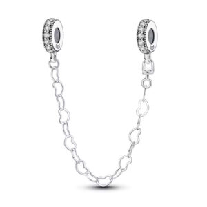 Broche de Seguridad Corazones Brillantes